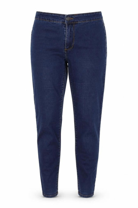 Womens UK Size 10 Denim & Co. Regular Fit Tapered Blue Jeans