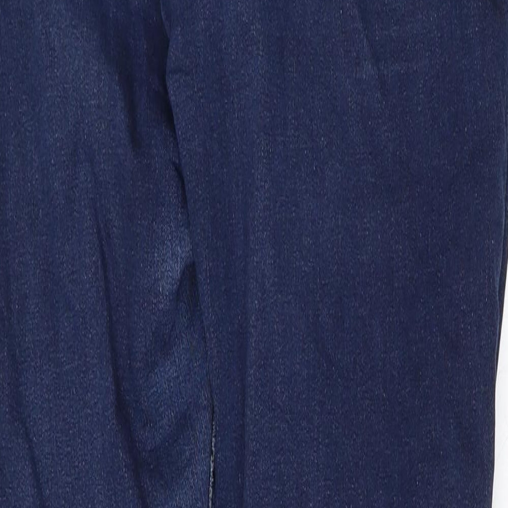 Denim & Co. Womens Blue  Cotton Tapered Jeans Size 10 L30 in Regular