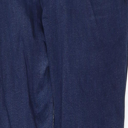 Denim & Co. Womens Blue  Cotton Tapered Jeans Size 10 L30 in Regular