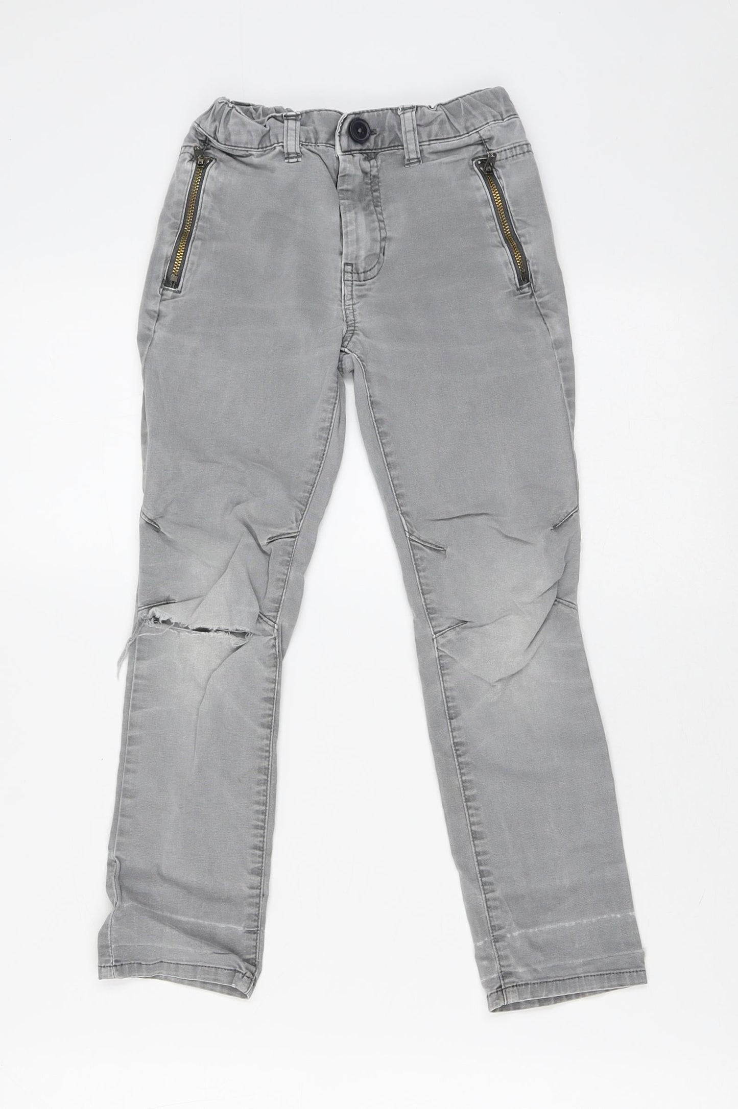 Cat & Jack Girls Grey  Cotton Skinny Jeans Size 6 Years  Slim