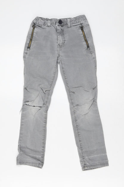 Cat & Jack Girls Grey  Cotton Skinny Jeans Size 6 Years  Slim