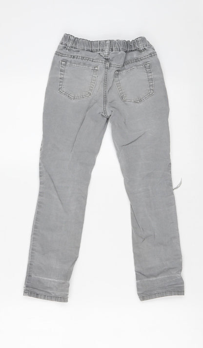Cat & Jack Girls Grey  Cotton Skinny Jeans Size 6 Years  Slim