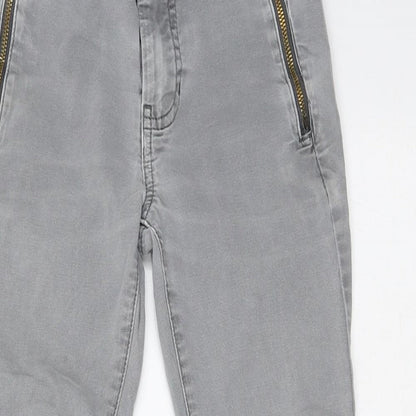 Cat & Jack Girls Grey  Cotton Skinny Jeans Size 6 Years  Slim