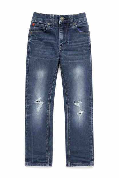 NEXT Girls Blue  Cotton Straight Jeans Size 6 Years  Regular