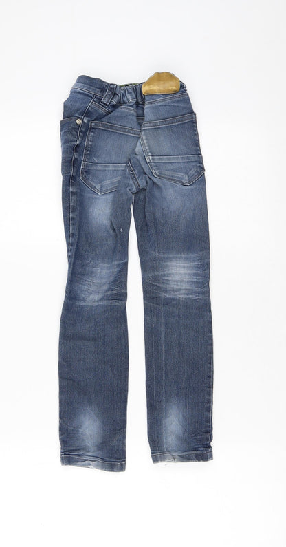NEXT Girls Blue  Cotton Straight Jeans Size 6 Years  Regular