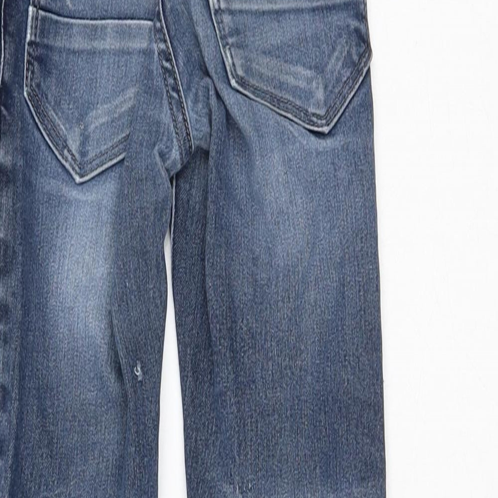 NEXT Girls Blue  Cotton Straight Jeans Size 6 Years  Regular