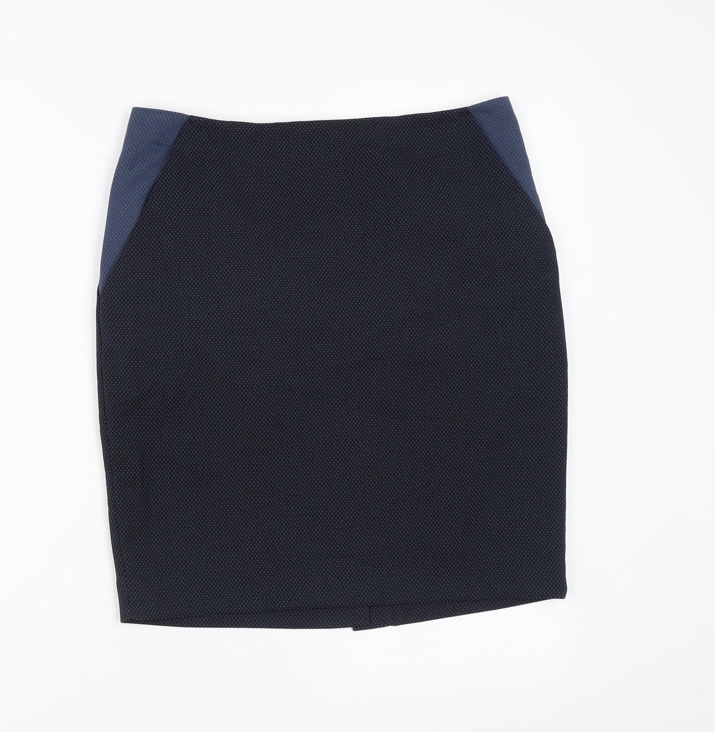 NEXT Womens Blue  Polyester Mini Skirt Size 8   Zip