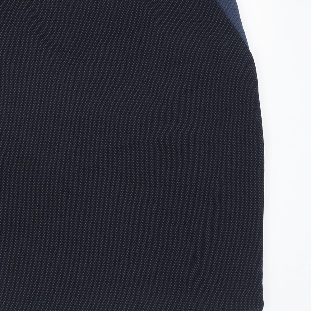 NEXT Womens Blue  Polyester Mini Skirt Size 8   Zip