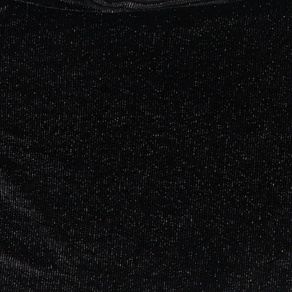 Womens UK Size L Pull&Bear Black Basic T-Shirt