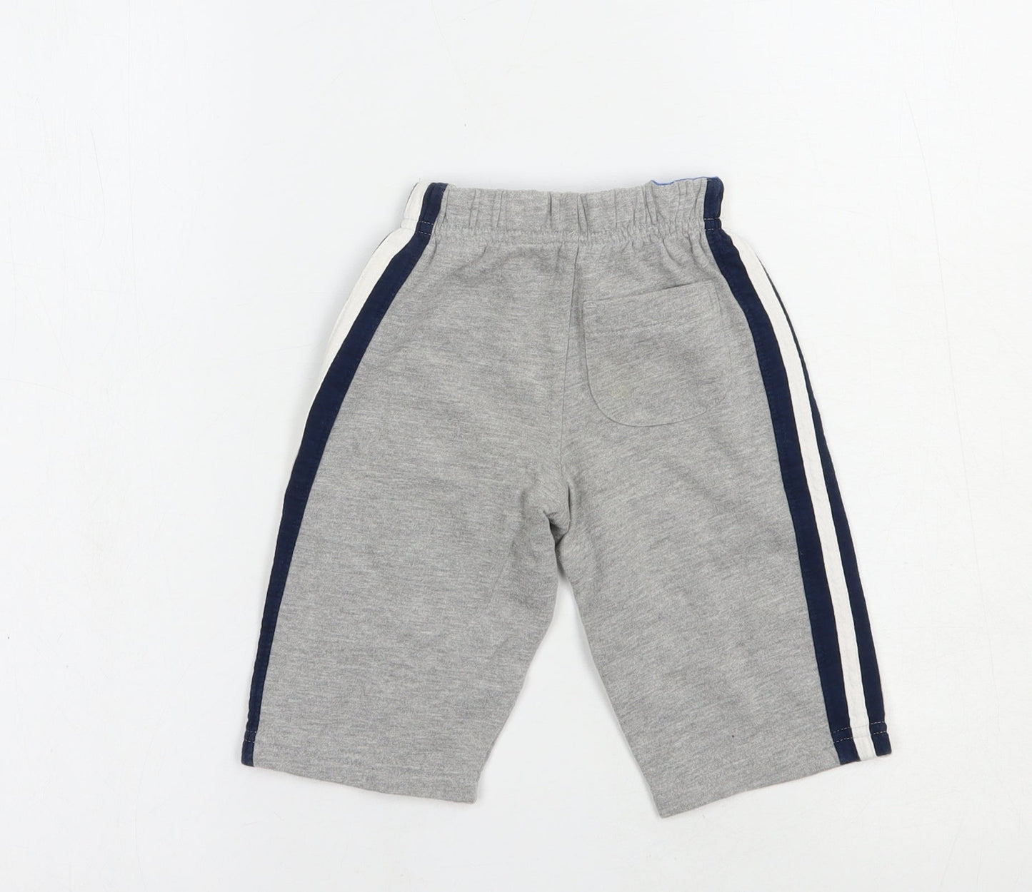 Mothercare Baby Grey  Cotton Jogger Trousers Size 3-6 Months  Drawstring