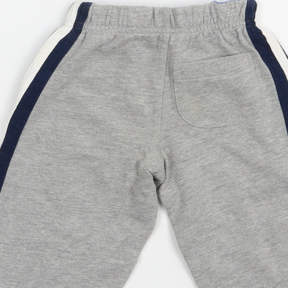 Mothercare Baby Grey  Cotton Jogger Trousers Size 3-6 Months  Drawstring