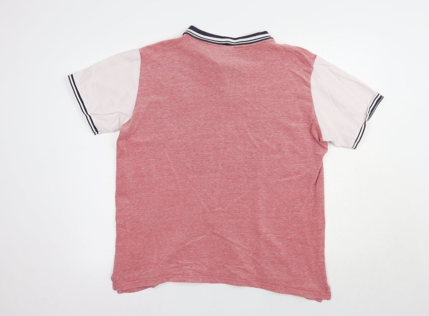 L.F.C. Mens Pink  Cotton  Polo Size L Collared Button - Liverpool FC