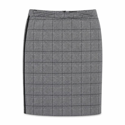 Ambria Womens Grey Plaid Polyester Straight & Pencil Skirt Size 20   Zip