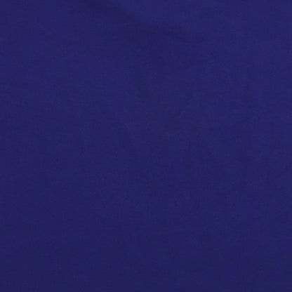 Pique Polo Mens Blue  Cotton  Polo Size 2XL Collared Button