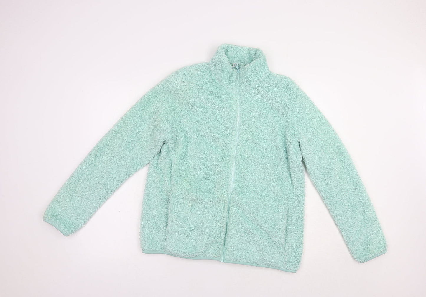 Uniqlo Womens Green  Polyester Full Zip Sweatshirt Size L  Zip