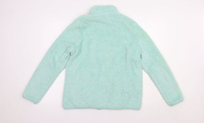 Uniqlo Womens Green  Polyester Full Zip Sweatshirt Size L  Zip