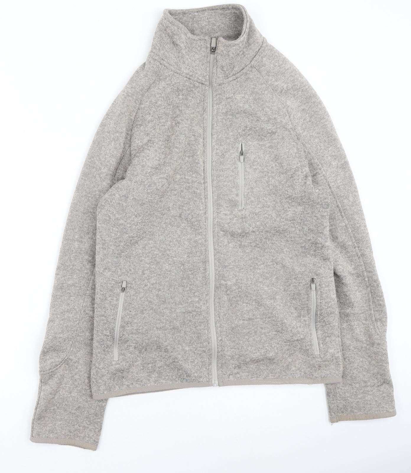 Cedar Wood State Mens Beige High Neck  Polyester Pullover Jumper Size M