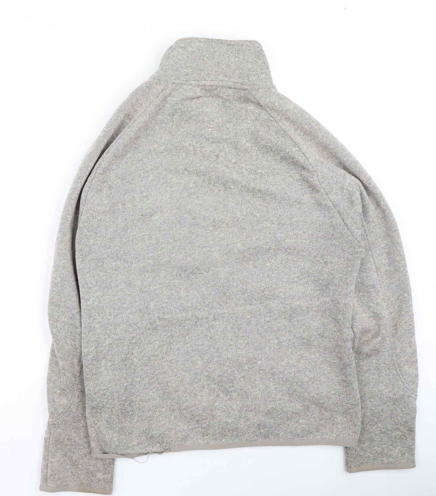 Cedar Wood State Mens Beige High Neck  Polyester Pullover Jumper Size M