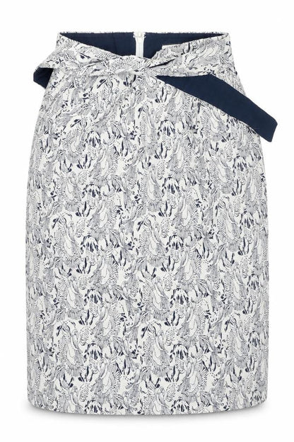 NAF NAF Womens White  Cotton A-Line Skirt Size 34