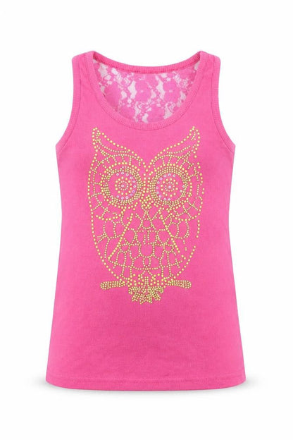B&Q Girls Pink  Cotton Basic Tank Size 12 Years Round Neck