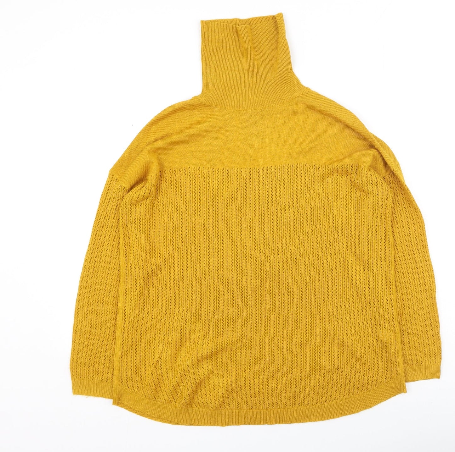 Womens UK Size 10 TU Yellow Pullover Jumper