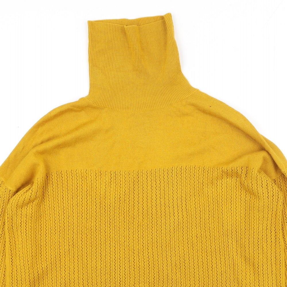 Womens UK Size 10 TU Yellow Pullover Jumper