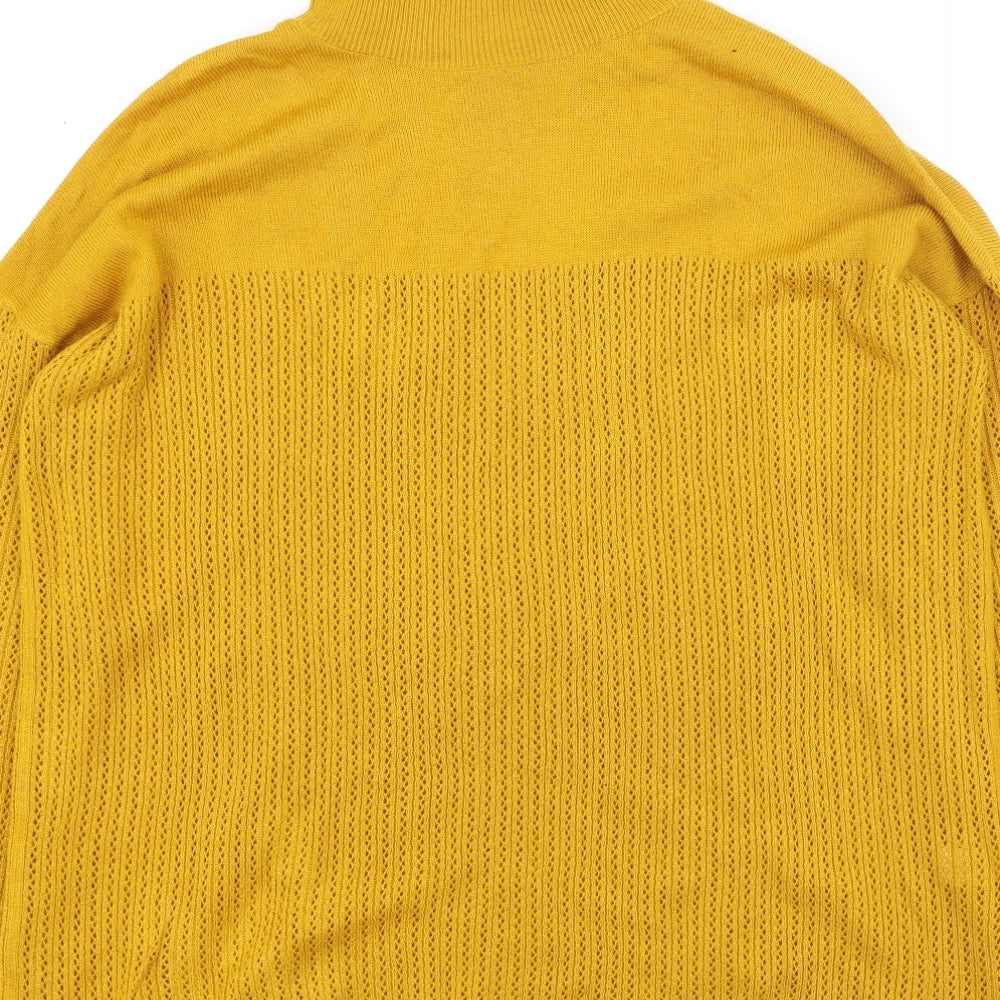 Womens UK Size 10 TU Yellow Pullover Jumper