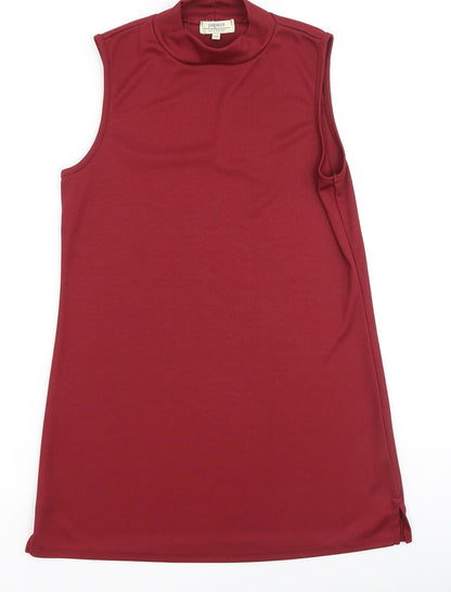 Papaya Womens Red  Polyester Basic Tank Size 10 Halter