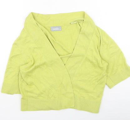 Womens UK Size M Wallis Green Cardigan Jumper