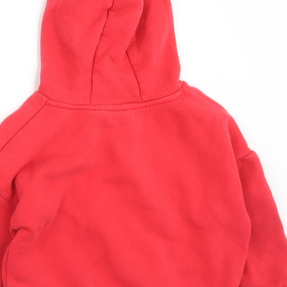 Primark Boys Red  Cotton Pullover Hoodie Size 2-3 Years   - Chicago Bulls