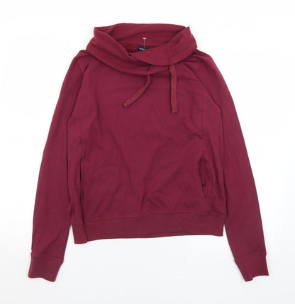 Piaza Italia Womens Purple  Cotton Pullover Sweatshirt Size S