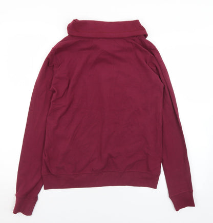 Piaza Italia Womens Purple  Cotton Pullover Sweatshirt Size S