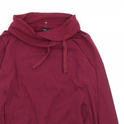 Piaza Italia Womens Purple  Cotton Pullover Sweatshirt Size S