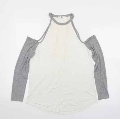Womens UK Size 10 Missguided White Basic T-Shirt