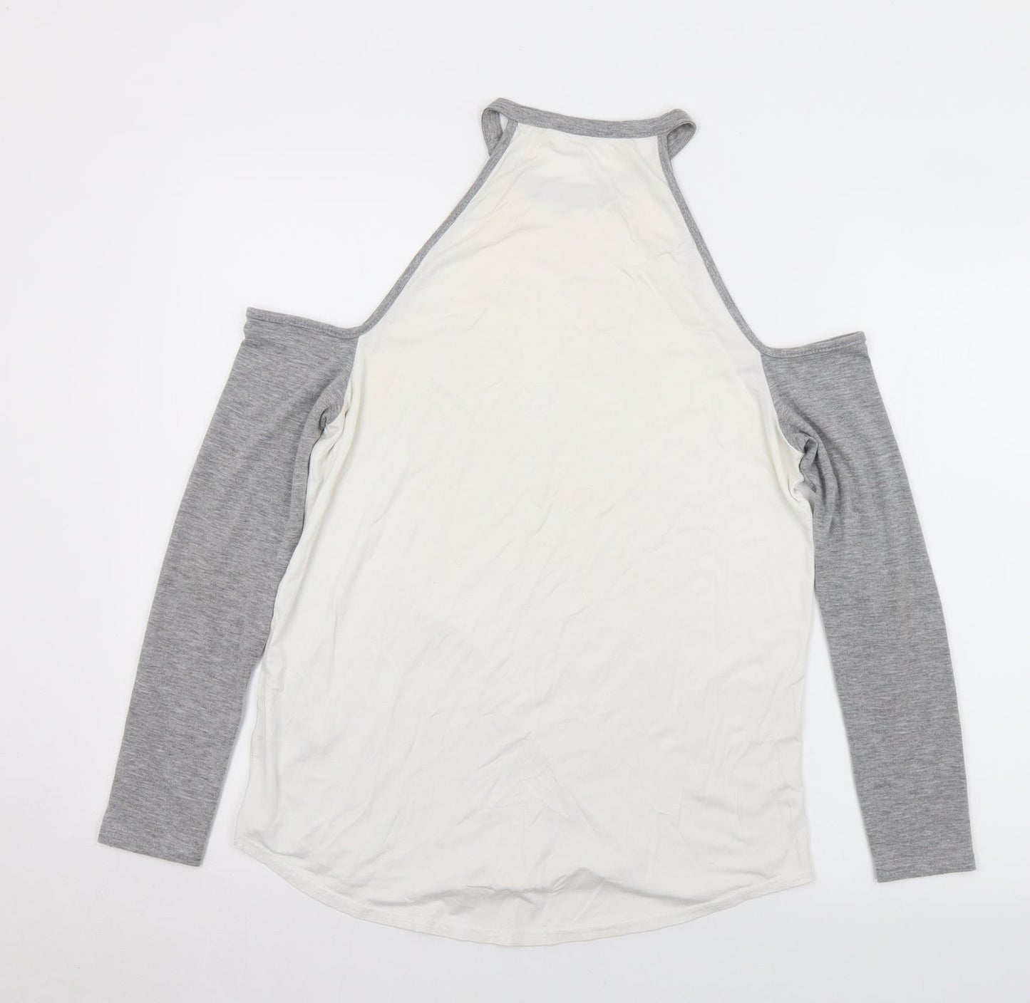 Womens UK Size 10 Missguided White Basic T-Shirt