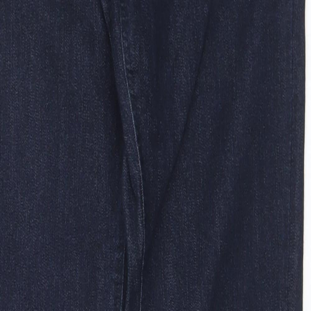 Denim & Co. Womens Blue  Cotton Skinny Jeans Size 10 L34 in Regular Button