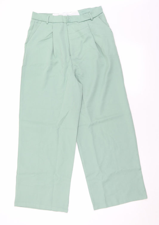SheIn Womens Green  Polyester Trousers  Size 30 in L27 in Regular Hook & Eye