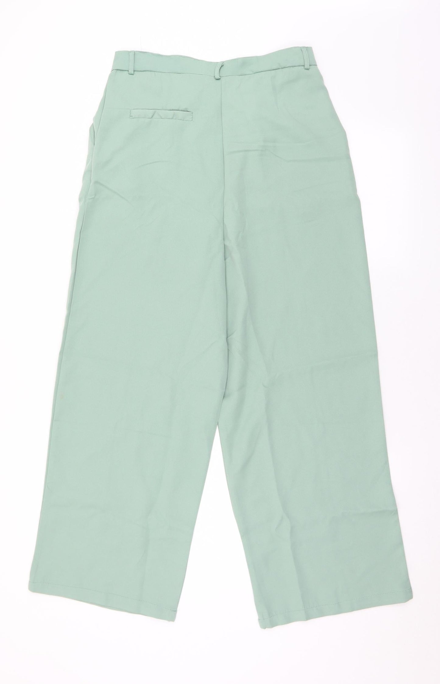 SheIn Womens Green  Polyester Trousers  Size 30 in L27 in Regular Hook & Eye