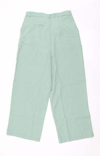SheIn Womens Green  Polyester Trousers  Size 30 in L27 in Regular Hook & Eye