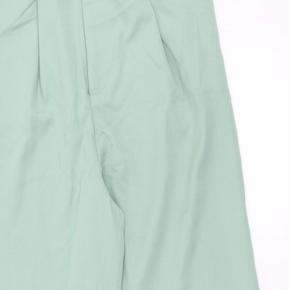 SheIn Womens Green  Polyester Trousers  Size 30 in L27 in Regular Hook & Eye