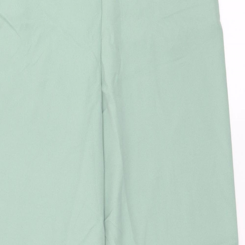 SheIn Womens Green  Polyester Trousers  Size 30 in L27 in Regular Hook & Eye