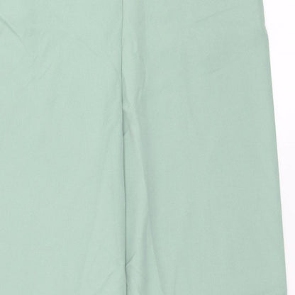 SheIn Womens Green  Polyester Trousers  Size 30 in L27 in Regular Hook & Eye