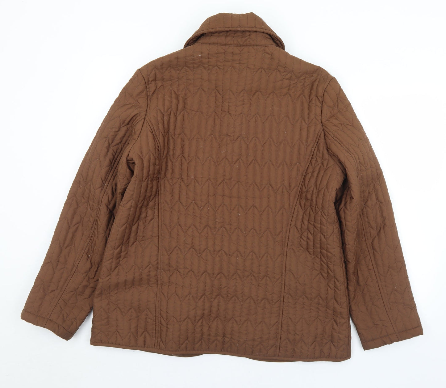 Guisen Womens Brown   Quilted Coat Size M  Zip