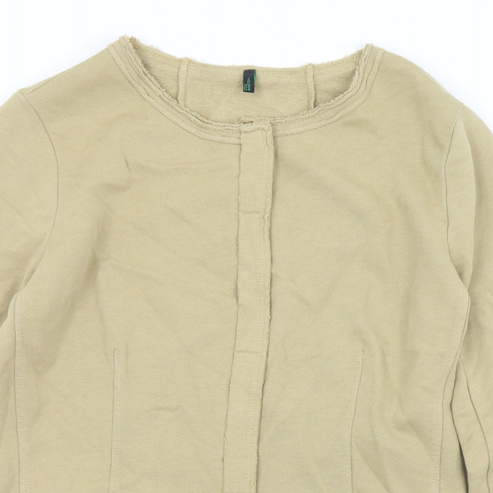 Womens UK Size S Stile Benetton Brown Cardigan Jumper