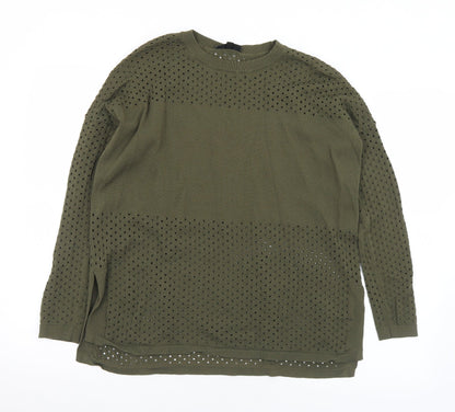 Womens UK Size 8 Topshop Green Pullover Jumper