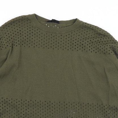 Womens UK Size 8 Topshop Green Pullover Jumper