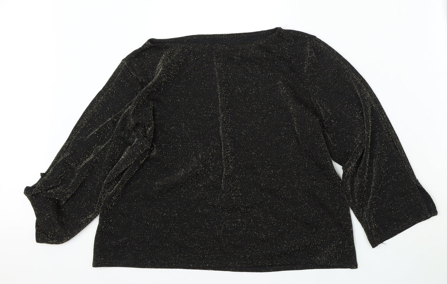 Womens UK Size 18 FASHION EXTRA Gold Pullover Jumper
