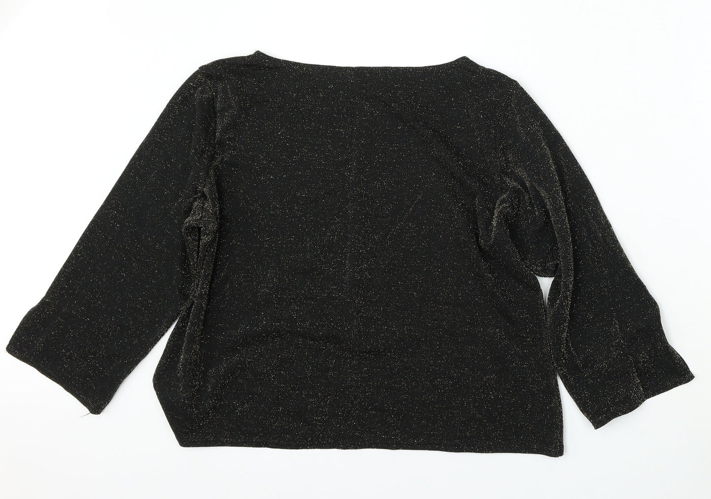 Womens UK Size 18 FASHION EXTRA Gold Pullover Jumper
