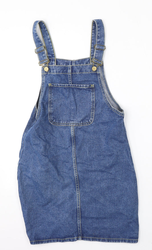 Denim Co Womens Blue  Cotton Dungaree One-Piece Size 6