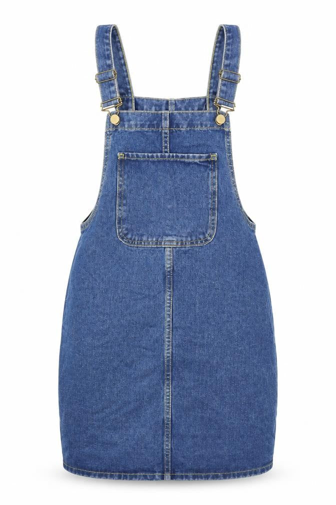 Womens UK Size 6 Denim Co One-Piece Blue Dungaree